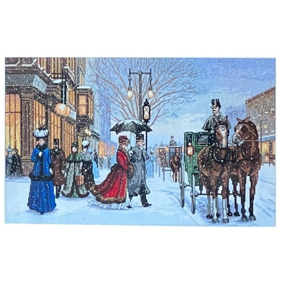 Dimensions Vintage Gracious Era Counted Cross Stitch Kit Winter Victorian New - Picture 1 of 4